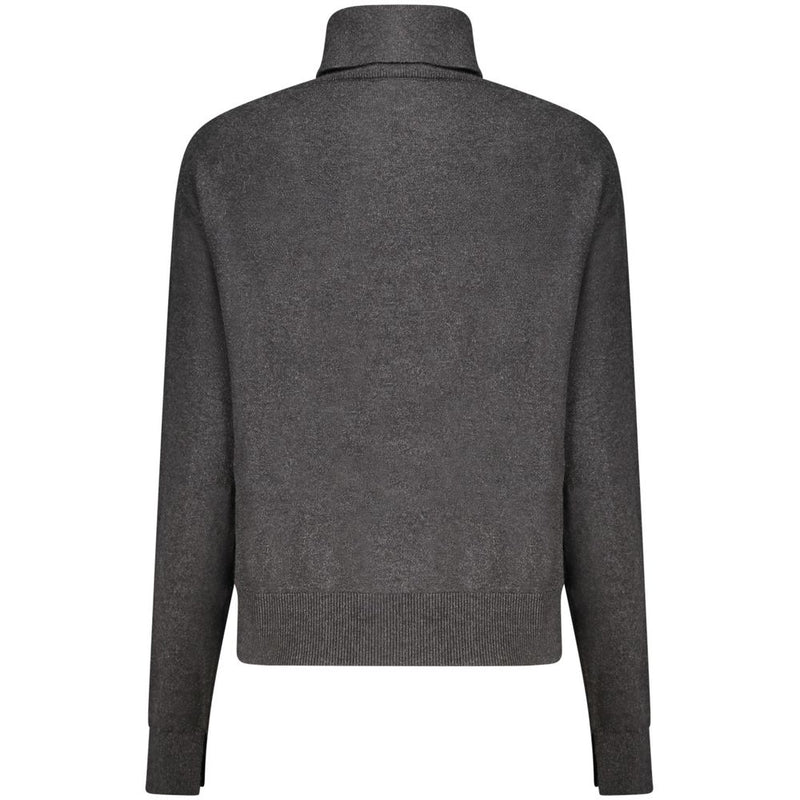Pepe Jeans Black Cotton Women Turtleneck Sweater