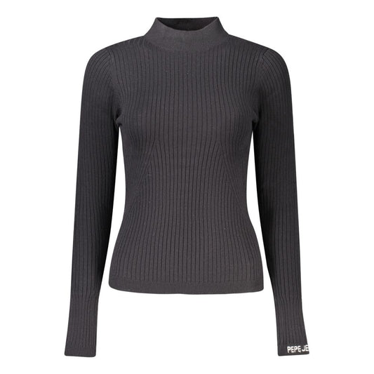 Pepe Jeans Black Cotton Women Sweater - Chic & Comfortable
