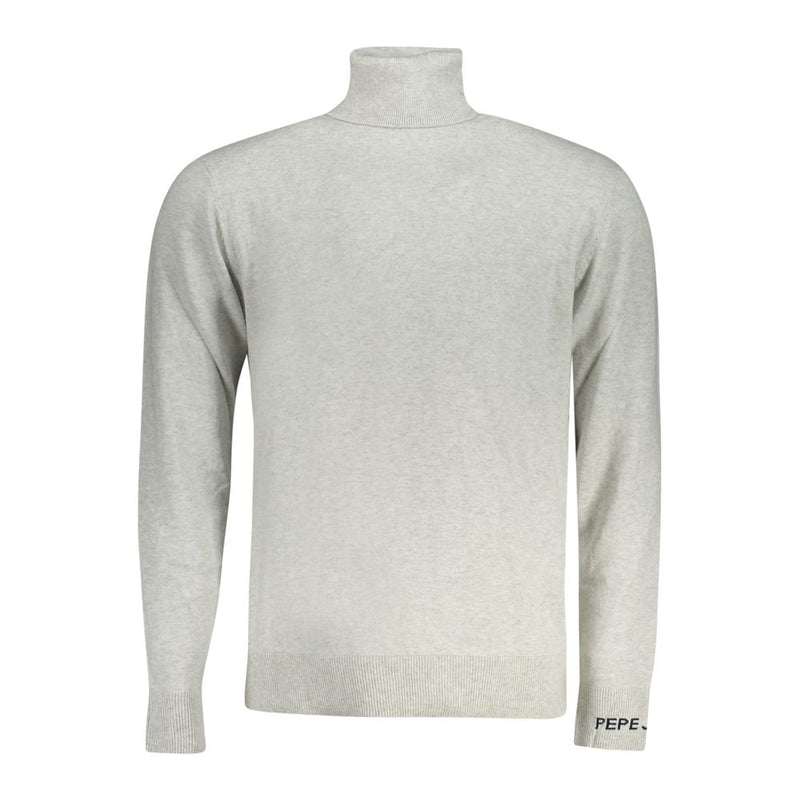 Pepe Jeans Pull Turtleneck Gris en Coton pour Homme