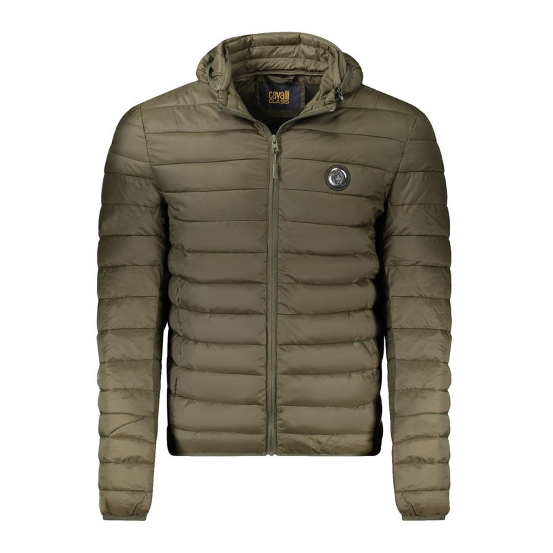 Cavalli Class Green Polyester Light Jacket for Men