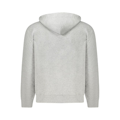 Pull à capuche homme en coton gris Calvin Klein