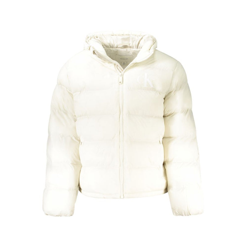 Veste blanche en polyamide pour homme de Calvin Klein