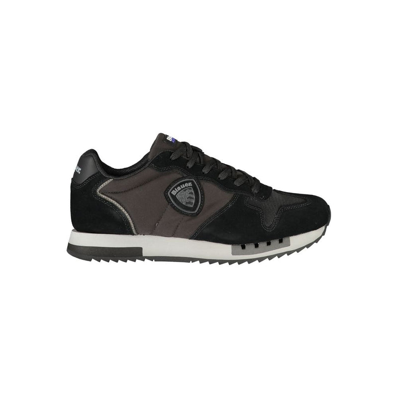 Blauer Black Leather Men Sneaker - Sporty Sophistication