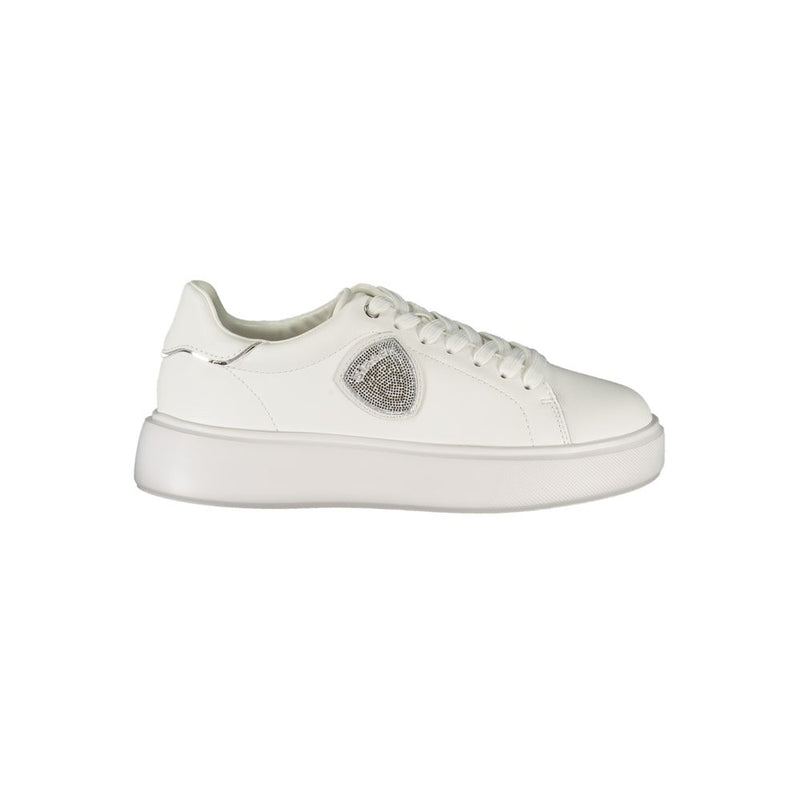 Blauer White Leather Women Sneaker - Chic and Comfortable Footwear