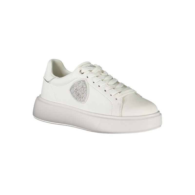Blauer White Leather Women Sneaker - Chic and Comfortable Footwear