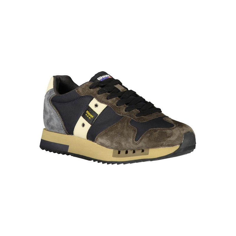 Blauer Blue Leather Men Sneaker - Style et Confort