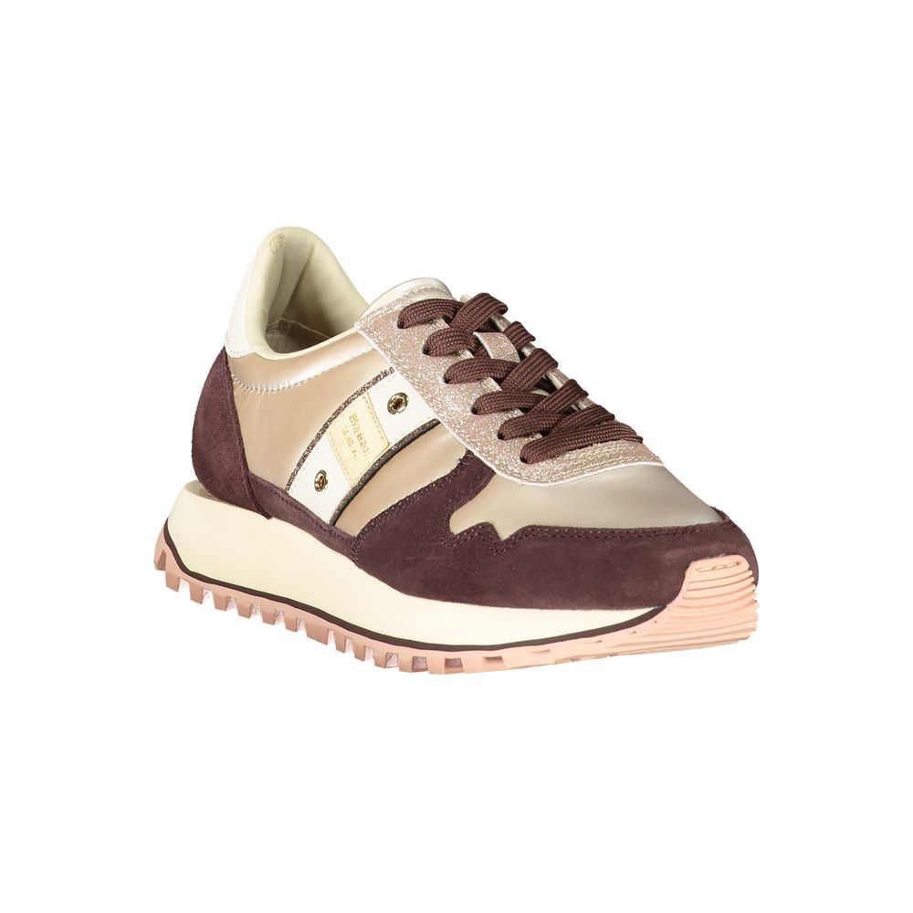 Sneaker en cuir beige pour femme Blauer