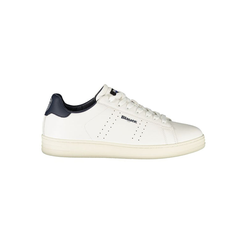 Blauer White Leather Men Sneaker - Stylish Athletic Luxe