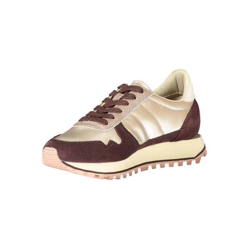 Blauer Beige Leather Women Sneaker - Stylish Comfort