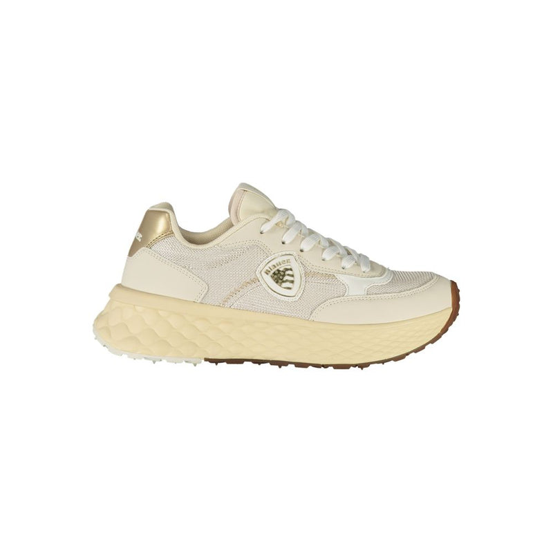Blauer Beige Leather Women Sneaker - All-Day Comfort and Style