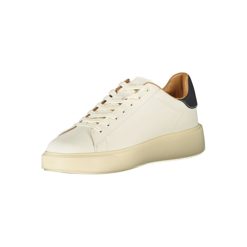 Blauer White Leather Men Sneaker - Athletic Chic Style