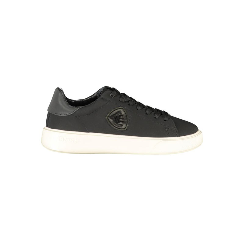 Blauer Black Leather Men Sneaker - Stylish Athletic Footwear