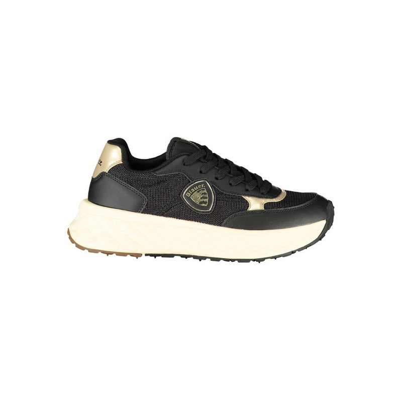 Blauer Black Leather Women Sneaker - Urban Chic Style