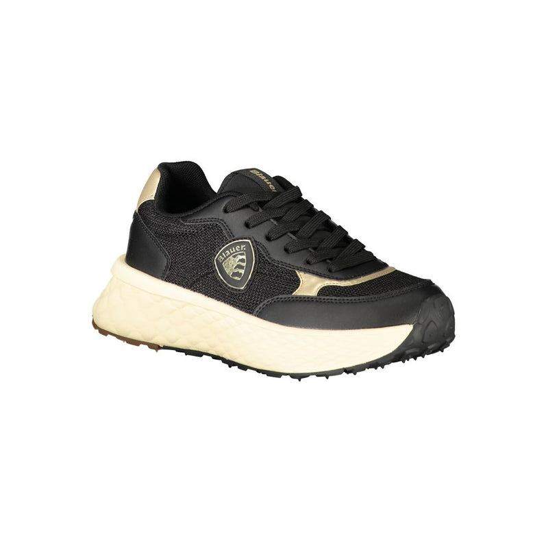 Blauer Black Leather Women Sneaker - Urban Chic Style