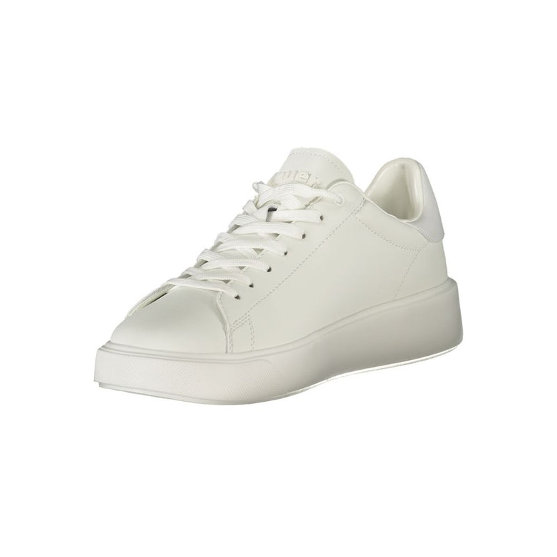 Blauer White Leather Men Sneaker - Stylish & Durable