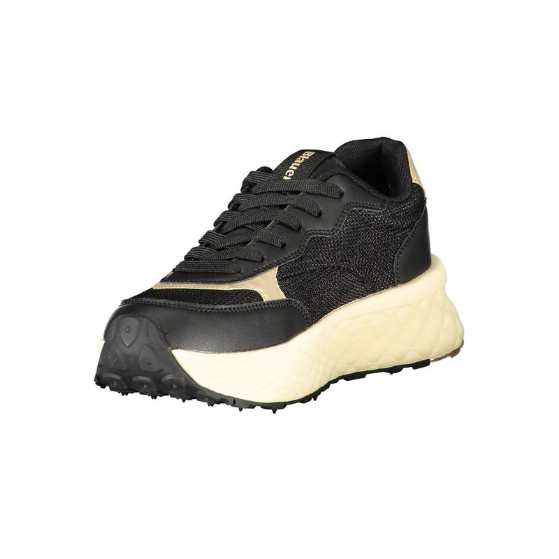 Blauer Black Leather Women Sneaker - Urban Chic Style