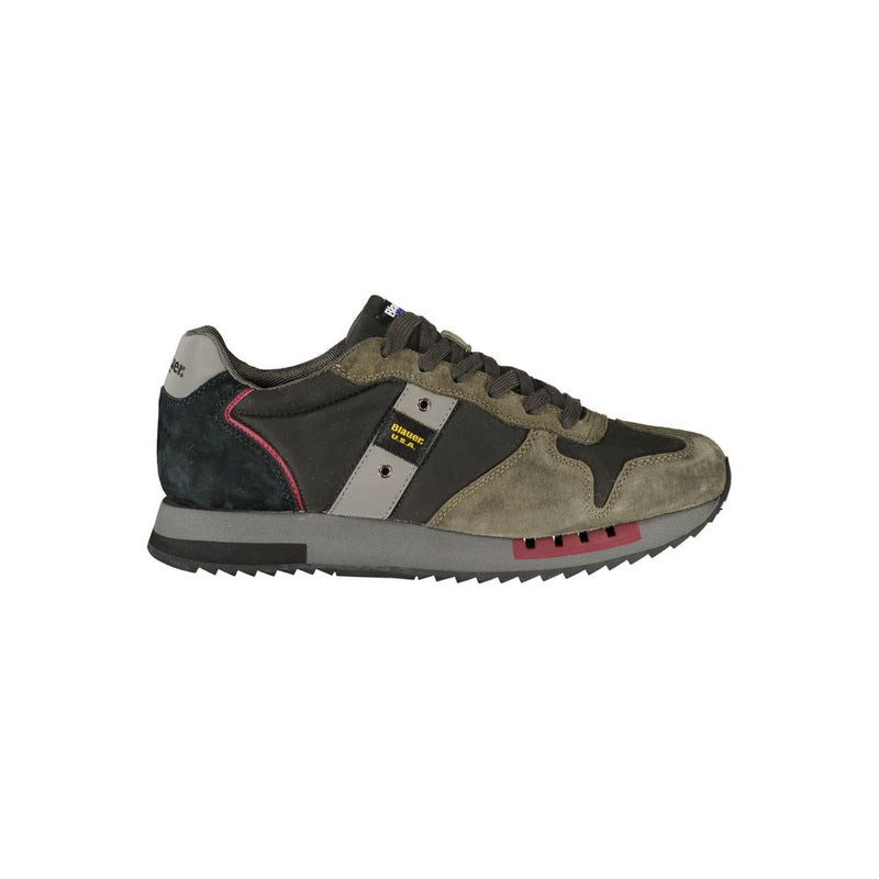 Blauer Black Leather Men Sneaker - Style and Comfort Combined