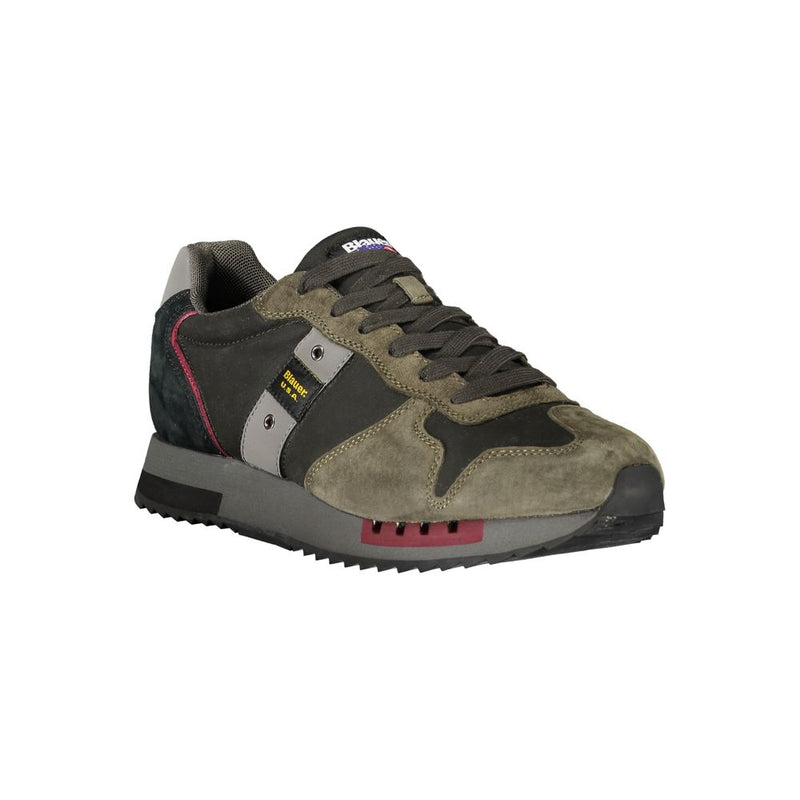 Blauer Black Leather Men Sneaker - Style and Comfort Combined