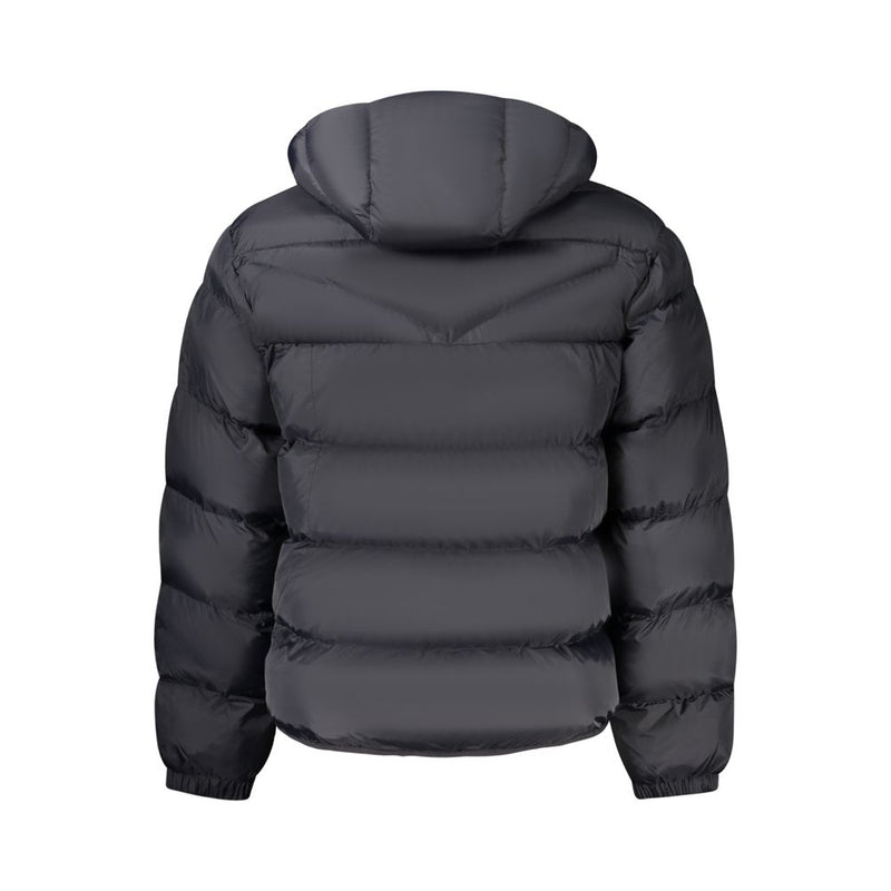 Napapijri Black Poliammide Men's Hooded Jacket