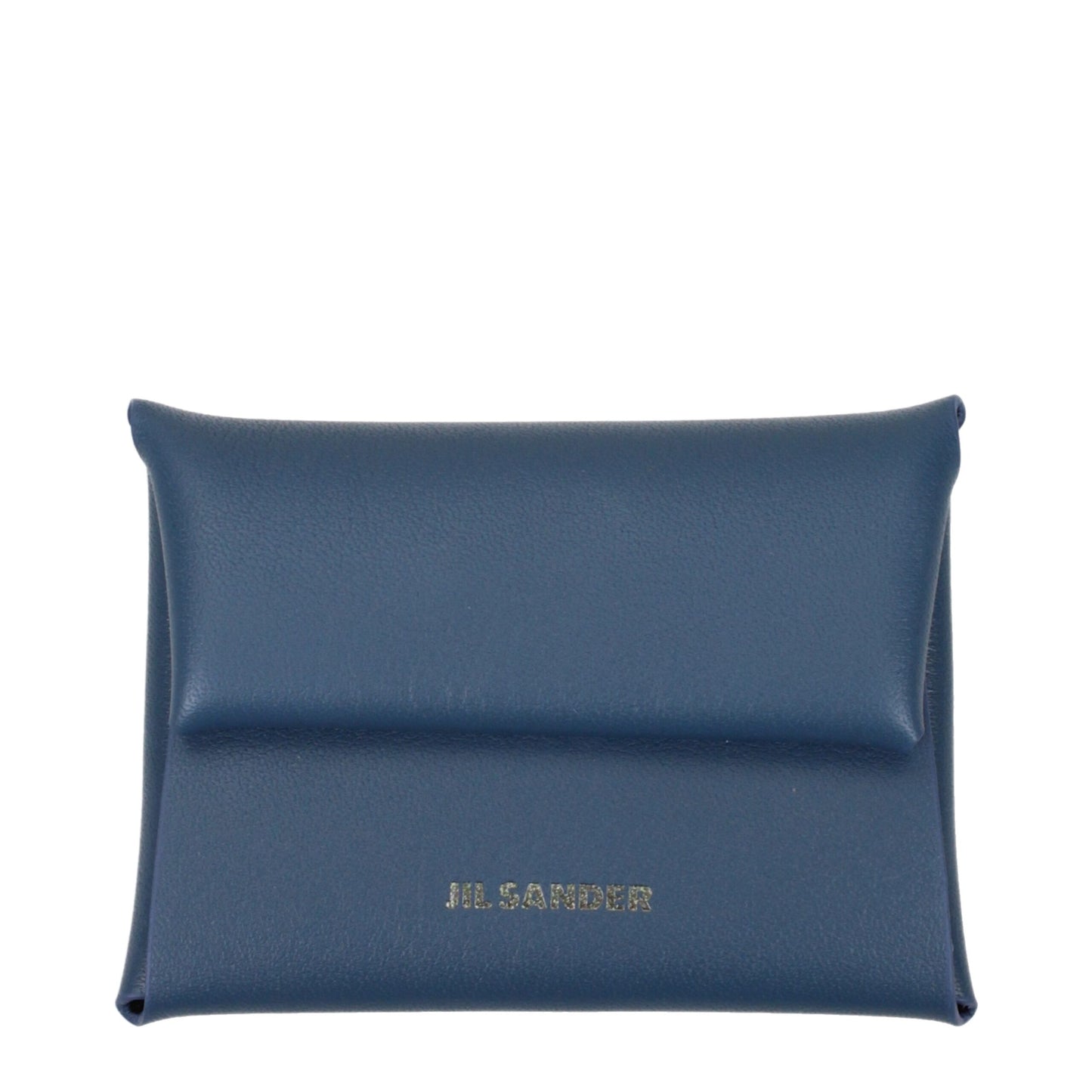 Portefeuilles en cuir bleu Jil Sander