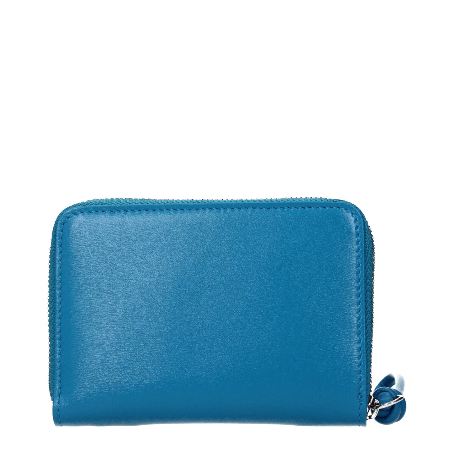 Portefeuilles en cuir bleu Jil Sander