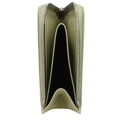 Portefeuilles en cuir vert Jil Sander