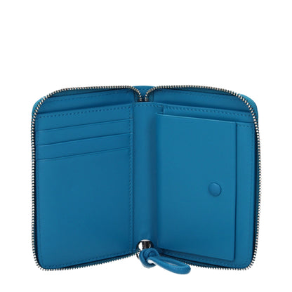Portefeuilles en cuir bleu Jil Sander