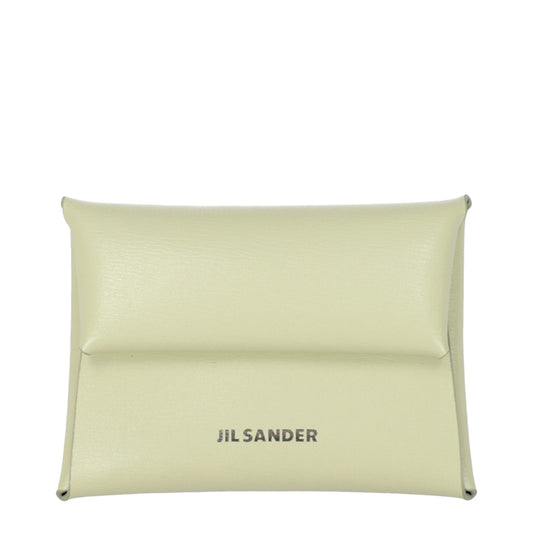 Portefeuilles en cuir vert Jil Sander