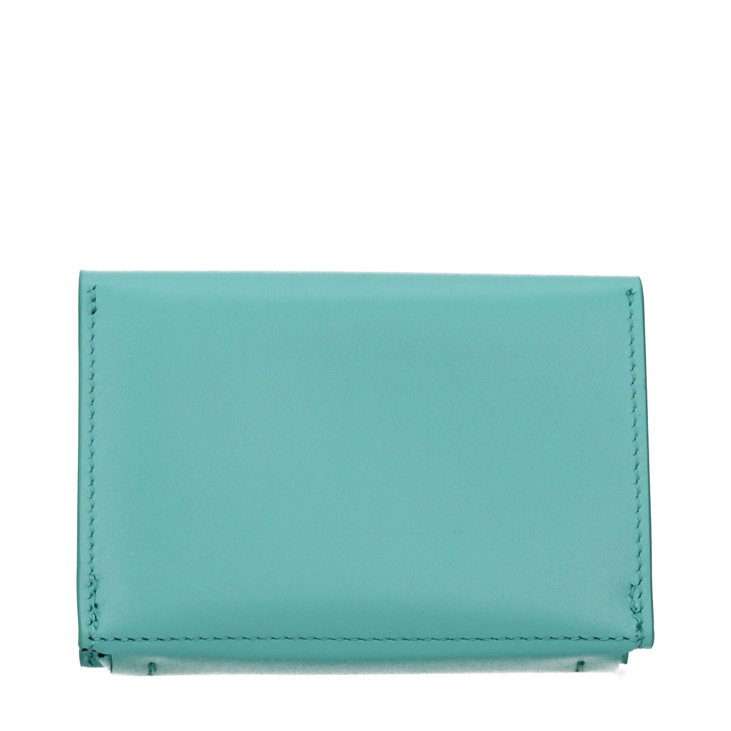 Porte-cartes en cuir vert de Jil Sander