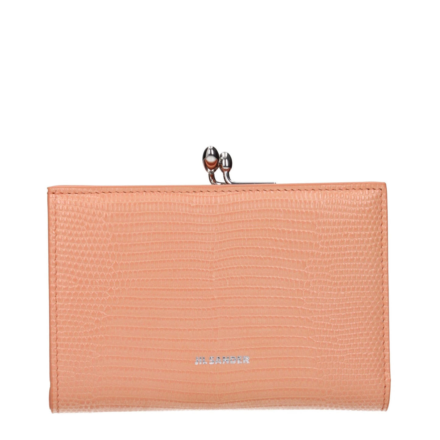 Portefeuilles en cuir rose Jil Sander