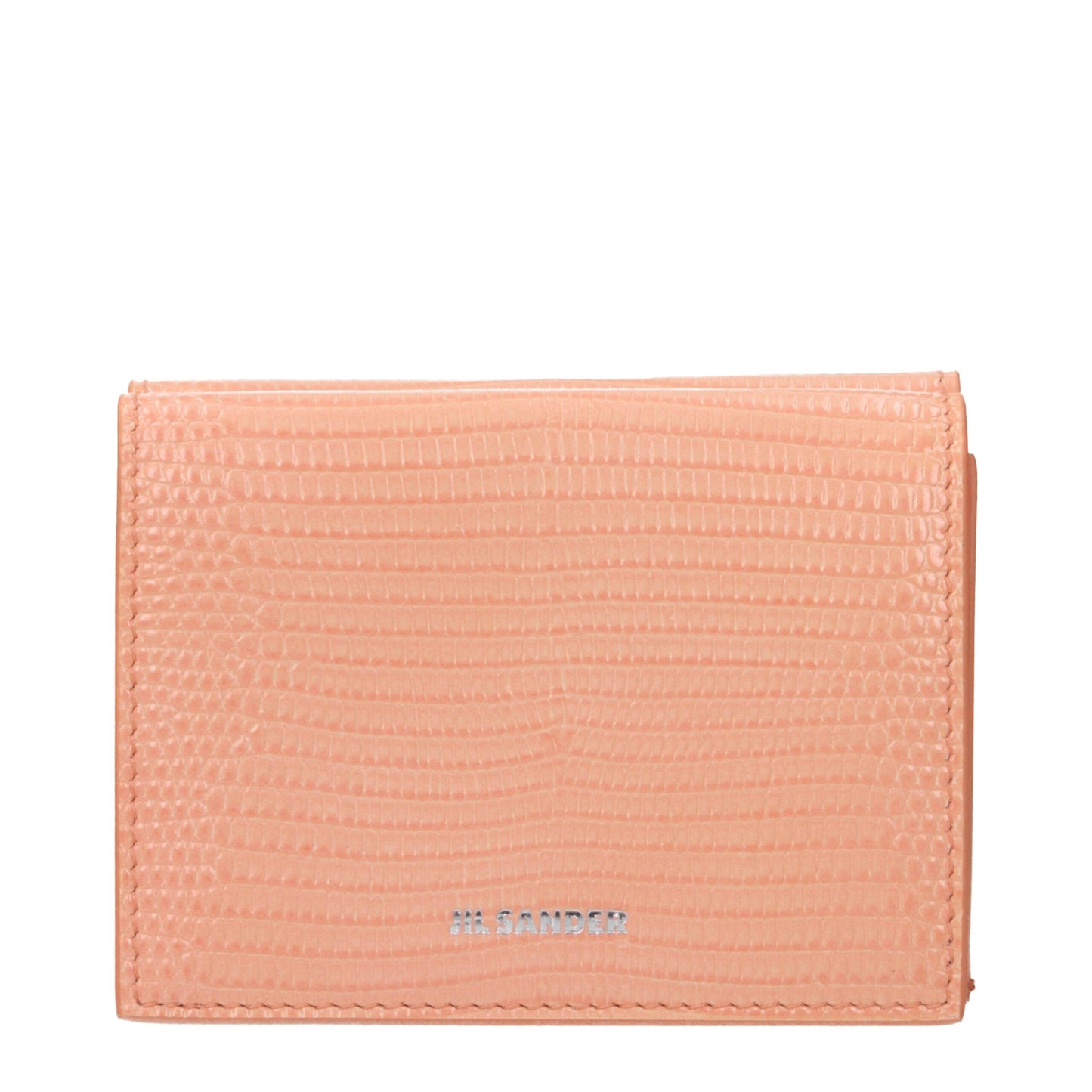 Portefeuilles en cuir rose Jil Sander