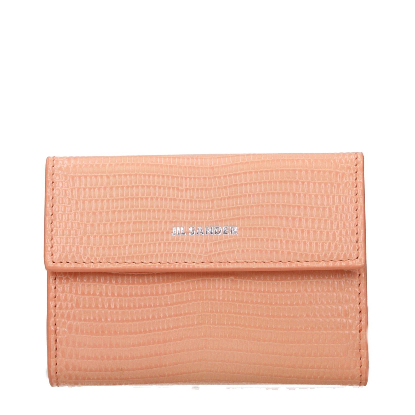 Portefeuilles en cuir rose Jil Sander