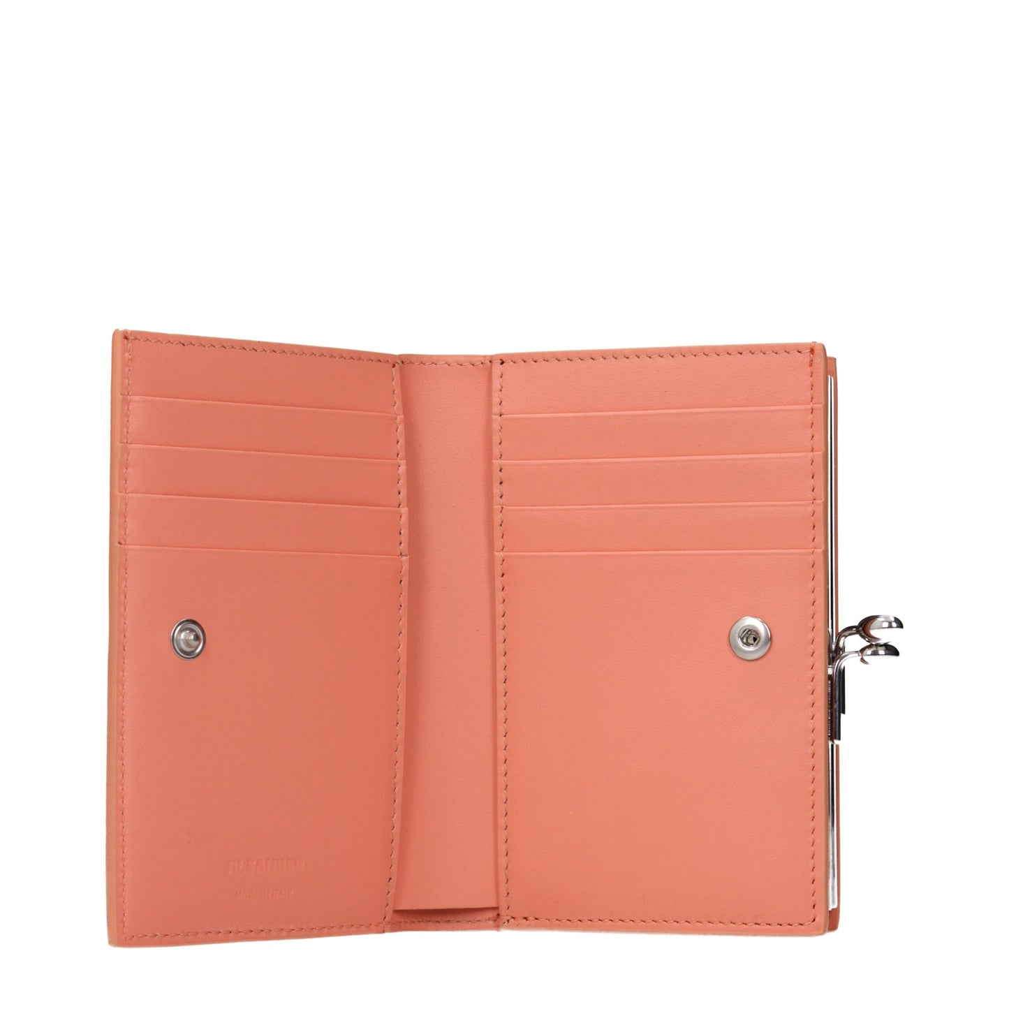 Portefeuilles en cuir rose Jil Sander