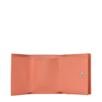 Portefeuilles en cuir rose Jil Sander