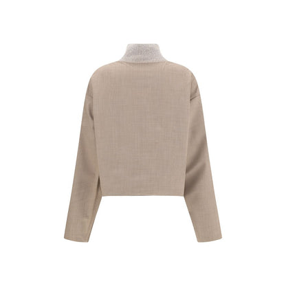 Veste en mohair platine réversible de Fabiana Filippi