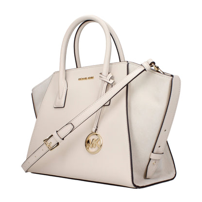 Sacs à main en cuir beige de Michael Kors