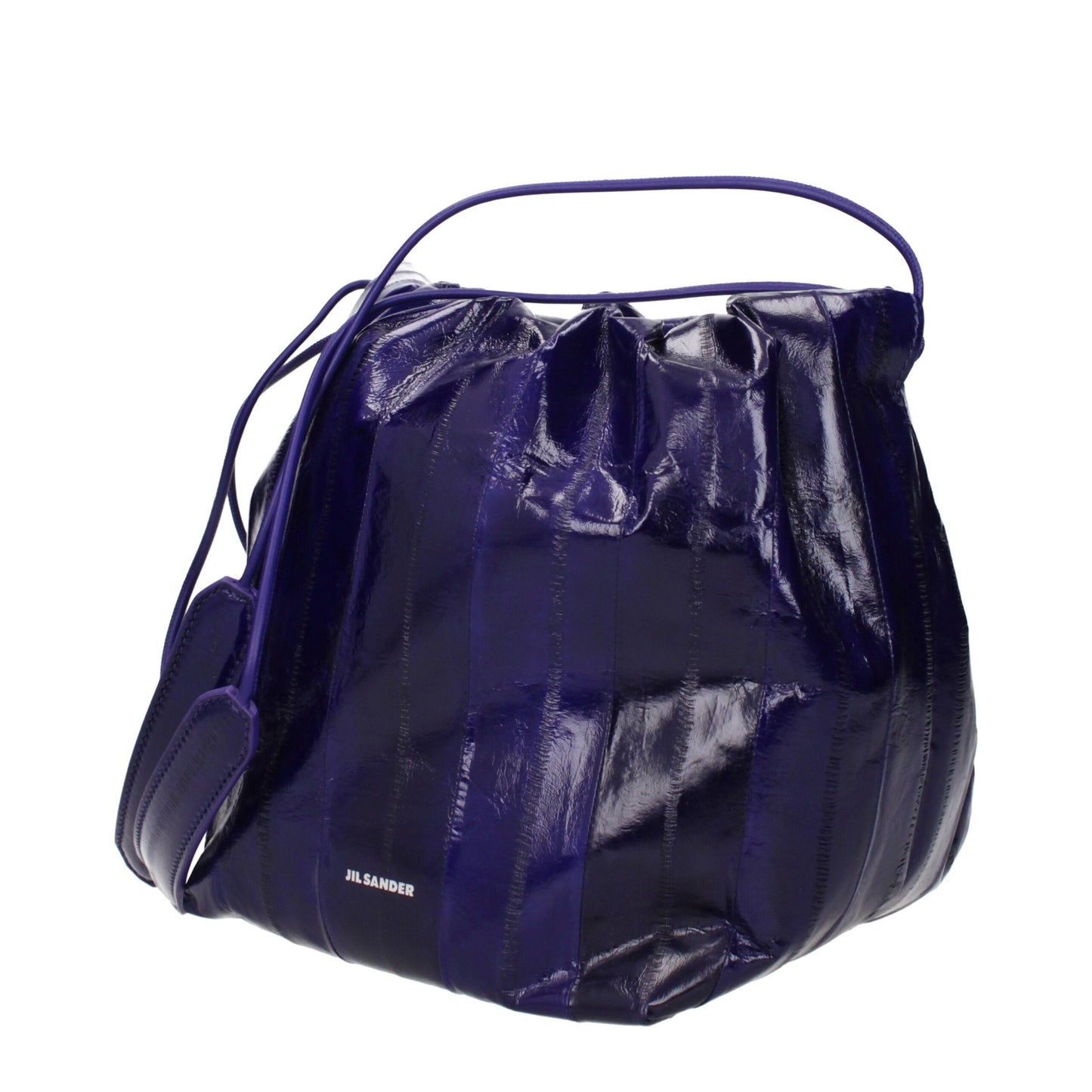 Sacs à bandoulière en cuir violet de Jil Sander
