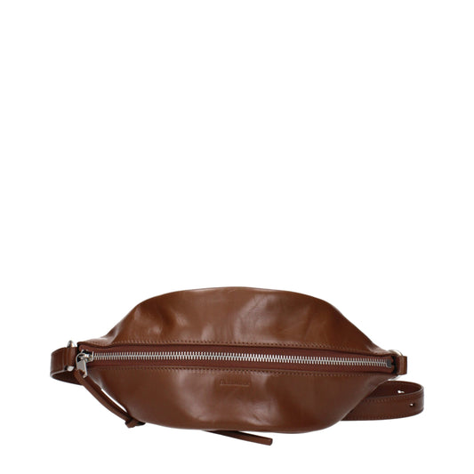 Sacs à bandoulière en cuir marron de Jil Sander