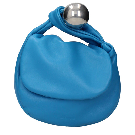 Sacs à main en cuir bleu de Jil Sander
