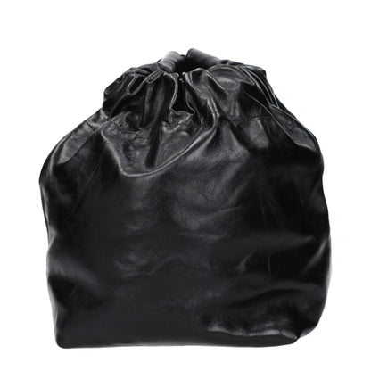 Sacs à main en cuir noir Jil Sander