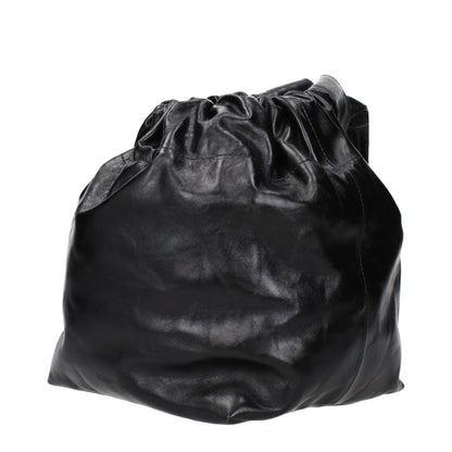 Sacs à main en cuir noir Jil Sander