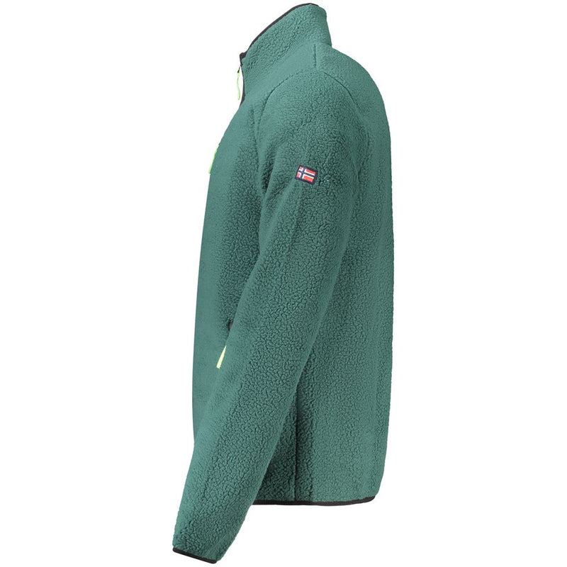 Noorwegen 1963 Groene Polyester Heren Trui