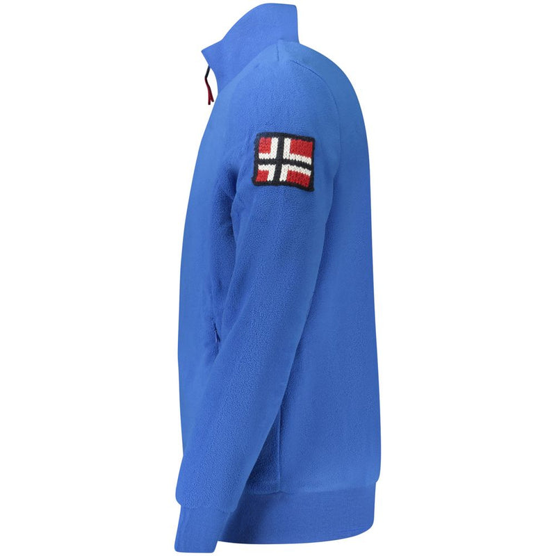 Noorwegen 1963 Blauwe Polyester Heren Trui
