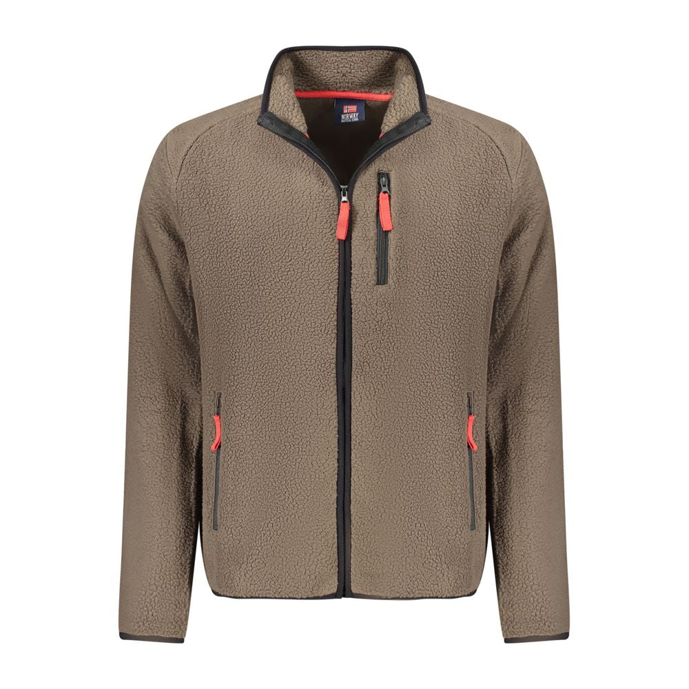 Norway 1963 Pull en Polyester Marron pour Homme