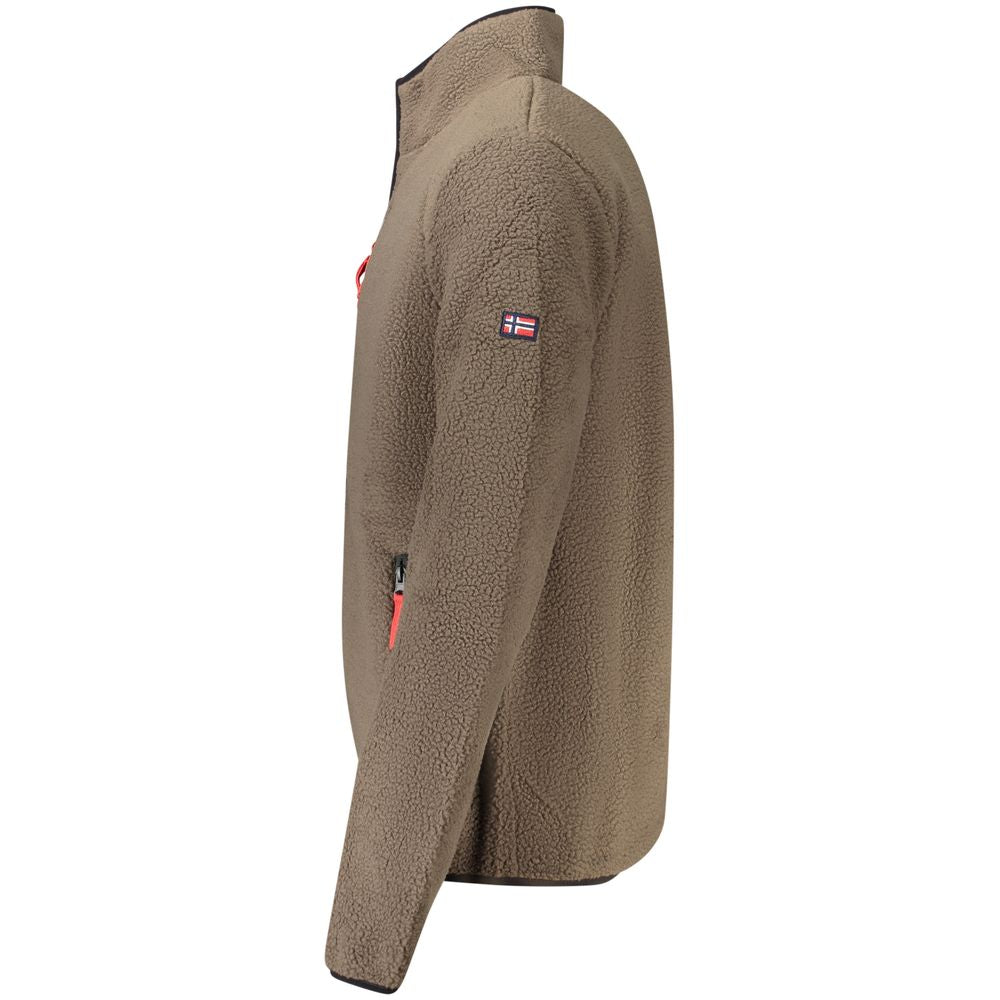 Norway 1963 Pull en Polyester Marron pour Homme