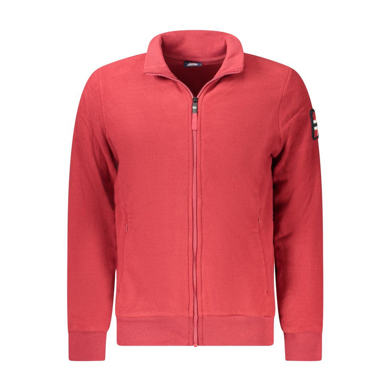 Noorwegen 1963 Rode Polyester Heren Trui