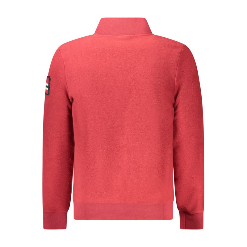 Noorwegen 1963 Rode Polyester Heren Trui