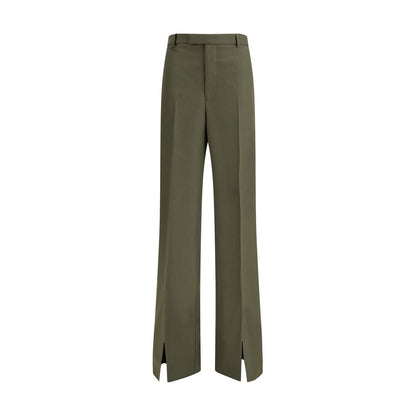 Pantalon en laine verte Gucci