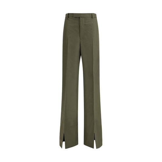 Pantalon en laine verte Gucci