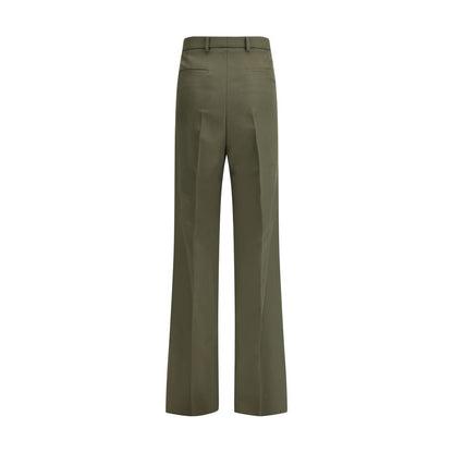 Pantalon en laine verte Gucci